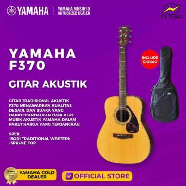 Yamaha F370 Gitar Akustik F370+Gig Bag