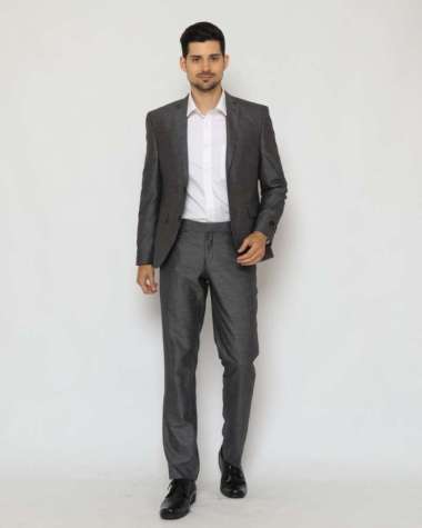 ARNON BROOK - CORTESIA EXTREME - SET JAS FORMAL PRIA - SLIM FIT - M & 34 Grey