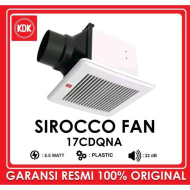 KDK Exhaust Fan Plafon Ceiling Mount Sirocco 6 Inchi 17-CDQNA Original