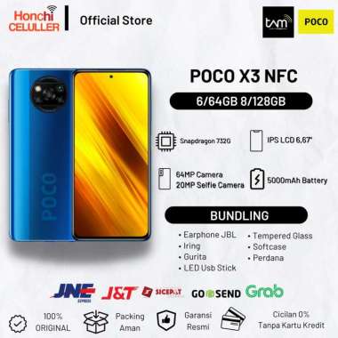 Xiaomi POCO X3 NFC 8/128GB 6/64GB Garansi Resmi POCO Indonesia TAM X3 8/128GB NON BONUS