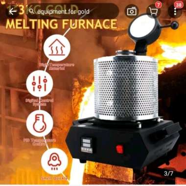 Alat Lebur Listrik Emas,Tembaga,Timah / Melting Furnace Lebur Logam 1 kg,2kg,3kg Listrik 1kg