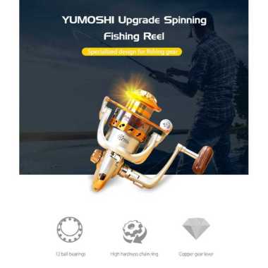 YUMOSHI REELSKING Reel Pancing Spinning 12 Ball Bearing