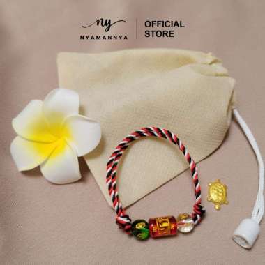 Gelang Tridatu Khas Bali Simbol Keberuntungan Lucky Prana Series Nyamannya MERAH