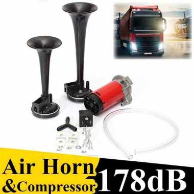 HEYVO Klakson Trompet Motor Mobil Dual Air Horn 178dB 12V