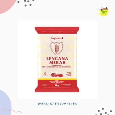 Tepung Terigu Lencana Merah 1 kg - Terigu Lencana Merah