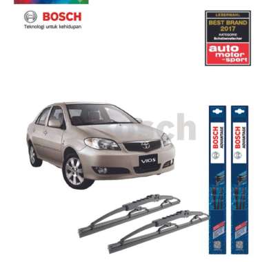 WIPER MOBIL TOYOTA VIOS 2003-2007 SEPASANG BOSCH ADVANTAGE