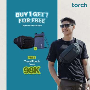TORCH Aichi Tas Pinggang Selempang Konser Ringan Anti Air Pria Wanita - Waist Bag Crossbody Waterpro
