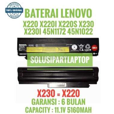 Baterai Battery Laptop Thinkpad X230 X230i X230s ORI