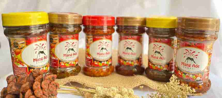 Sambal Mang Ade Kemasan Botol 170 gram Bawang