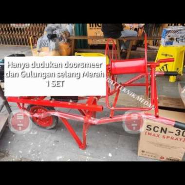 KERANGKA DUDUKAN RANGKA SPRAYER MESIN STEAM DOORSMEER GULUNGAN SELANG
