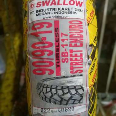 Paketan Ban SWALLOW 90/90-19 DEPAN & 110/90-16 BELAKANG SB 117 MOTOR KLX