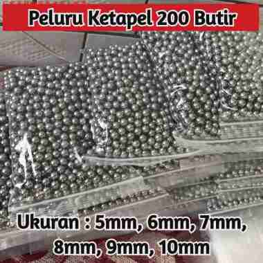 Slingshot Peluru Gotri Ketapel 200 Butir 9mm 200 butir