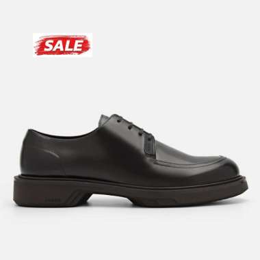 PEDRO SEPATU PANTOFEL PRIA ORIGINAL KULIT ASLI ORI FORMAL DERBY COKLAT TUA DARK BROWN PM084