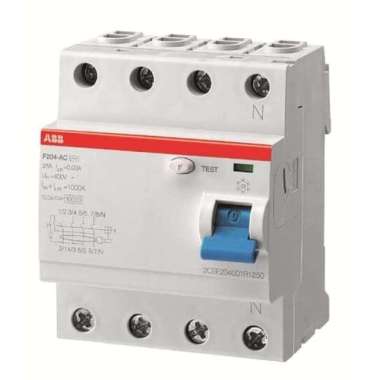 ABB - RCCB 4P 25 A F 204 AC-25 30 mA - 2CSF204005R1250