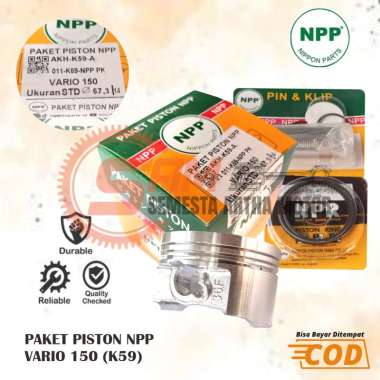 NPP Piston Kit Set Lengkap Honda Vario 150cc K59 Seher Ukuran Standar