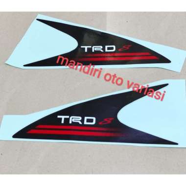 StickerTRD depan spion Toyota Agya Stiker TRD Hitam