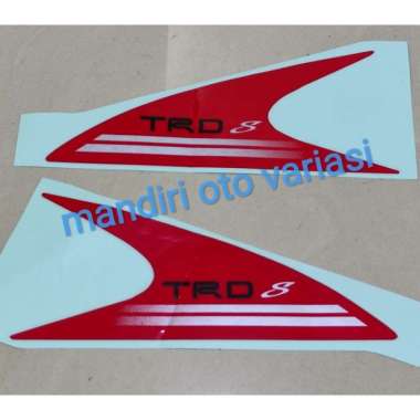 StickerTRD depan spion Toyota Agya Stiker TRD Merah