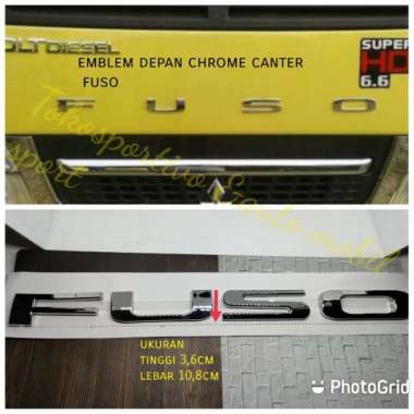EmbLem Logo Lambang Huruf Tulisan canter FUSO truck Logo Fuso chrome canter
