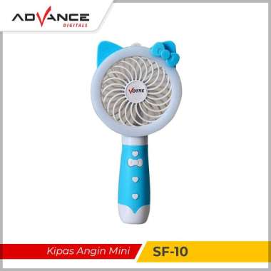 Kipas Angin Tangan Portable SF-10 / SF10 Kipas Angin Mini Lampu LED Votre Biru