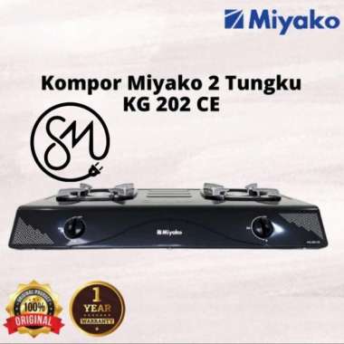 Kompor Gas Miyako 2 tungku KG-202 CE hitam 202CE KG202CE
