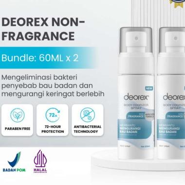 Deorex - Bundling 2 pcs Deorex Body Odorizer 60 ml Non-Fragrance