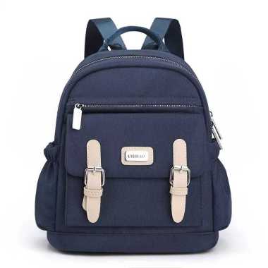 Tas Ransel Trendy Chibao CB 4107 Kanvas Wanita Backpack Navy