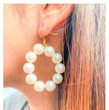dhio-Anting Gipsy Gipsi Anting Mutiara Bola Pearl Korea