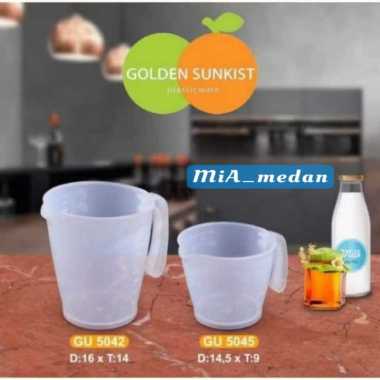 MIA_ GELAS UKUR / GELAS TAKAR GOLDEN SUNKIST 1000ML & 500ML TEKO UKUR JUG PITCHER Takaran FOODGRADE