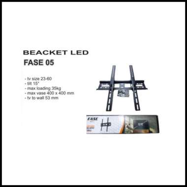 Braket Bracket Breket Tv Led Lcd Plasma Fase Fb-05 For Tv 23-60 Inch Multicolor