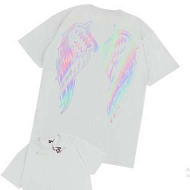 KRMK Kaos T Shirt Baju Distro Cowok Cewek Pria Wanita Keren Unisex Katun Combed 24s Angel Wings Moti