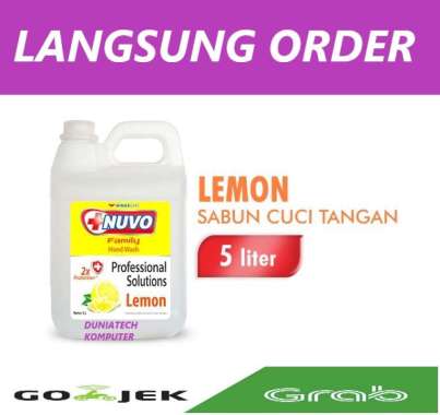 Nuvo Sabun Cuci Tangan Professional Lemon Jerigen 5 liter