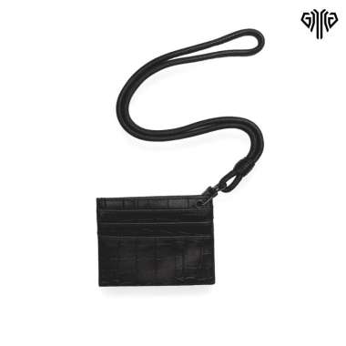 Dompet Kartu Coroco Hitam Gantungan Pria Wanita Motif Kulit DDCOGAN