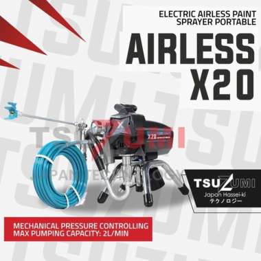 Tsuzumi Airless Paint Sprayer X20 Japan Technology / Mesin Cat Semprot Tanpa Kompresor