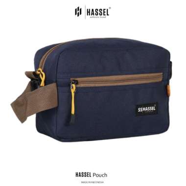 Tas Selempang Pria HASSEL POUCH - Tas Sling Bag Pria - Pouch Tangan - Abu-abu Navy
