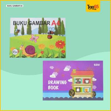 365 Buku Gambar / Buku Gambar A4 / Buku Gambar Anak / Buku Gambar Sidu (10Lembar) / Buku Gambar Ria 