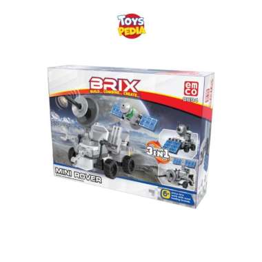 Mainan Bricks Anak Emco Brix Space 3 in 1 Mini Rover
