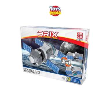Mainan Bricks Anak Emco Brix Space 3 in 1 Satelllite