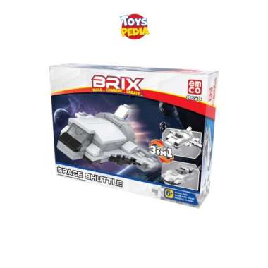 Mainan Bricks Anak Emco Brix Space 3 in 1 Space Shuttle