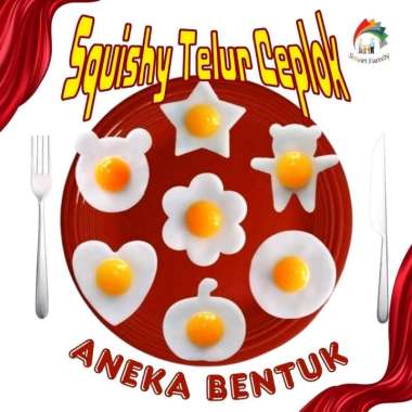 Mainan Squishy Telur Ceplok Squishy Telur Ceplok Mainan Unik Telur Hati