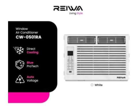 Reiwa CW-0501RA AC Window 1/2 PK CW0501RA 0,5 PK