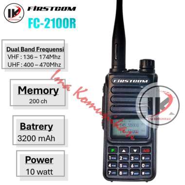 HT FIRSTCOM FC 2100R DUAL BANAD POWER 10WATT ANALOG RADIO