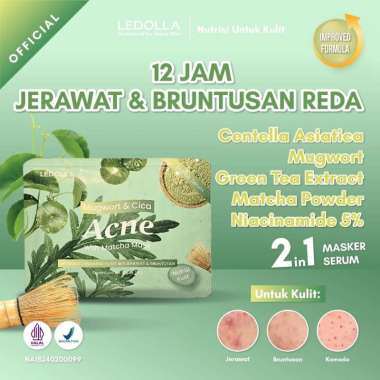 GLAM - LEDOLLA Mask 25gr Salmon DNA Glowing - Mugwort & Cica Acne - Seabuckthorn Bright - Masker Waj