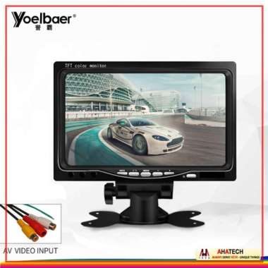 Layar Monitor 7 " Mobil Car Digital Display TFT LCD 7 Inch size 193 x 134 x 25 mm - Black