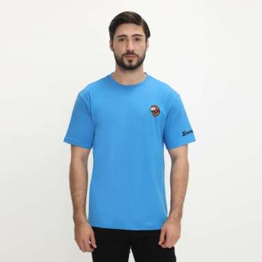 NX T-Shirt Cotton Combed Tebal Sablon Bordir Pria 207370171 Egyptian Blue M