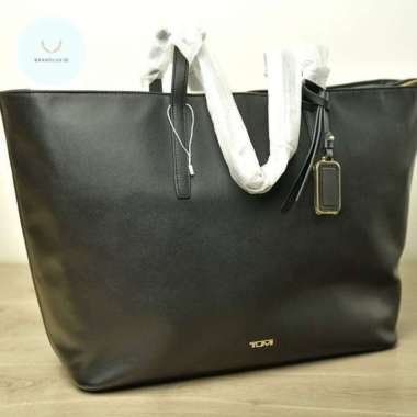 Tumi Everyday Tote Black Leather GHW Large