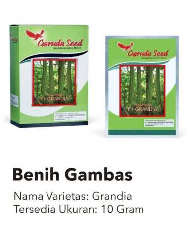 Benih Oyong Hibrida GRANDIA 10gr Unggul - Bibit Gambas Kemasan Ori Pabrik Garuda Seed