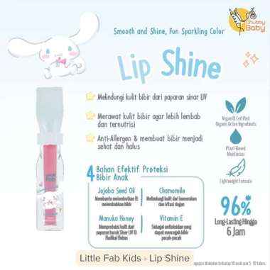Little Fab Kids - Lip Shine | Limited Edition Kuromi & Cinnamoroll Cinnamoroll