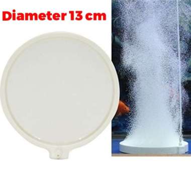 Batu Aerator NANO N130 Diameter 13 CM Bubble Air Stone Pipih Bulat Gepeng 13cm Gelembung Udara Oksig
