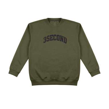 3Second Sweaty Crewneck OL-C010924 Green S