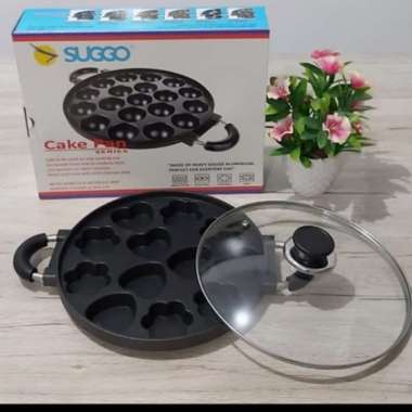 CETAKAN KUE PUKIS MARTABAK MINI APEM TAKOYAKI SUGGO/SUGGO CETAKAN SUGGO 12L+BUBBLE